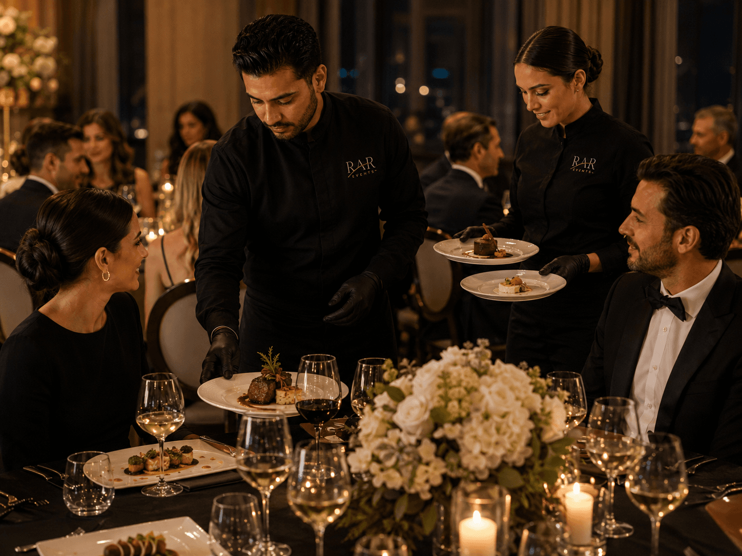 RAR Events Waitstaff catering premium dining gala